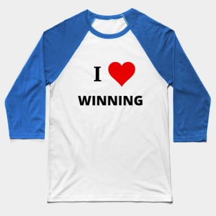 I Love Winning - Sweeping Up Sweepstakes Podcast & YouTube Channel Baseball T-Shirt